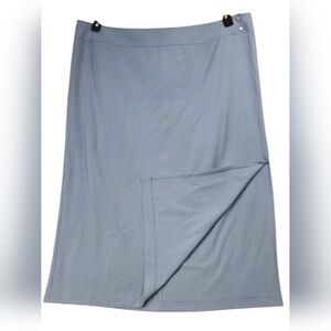 NEW Elemental Stretch Pencil Skirt Plus Size 26 Solid Light Blue Back Zip NWOT